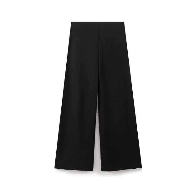 zara sleeveless long top side slit wide leg pants loungwear comfortable airport outfit love bonito shein cute everyday knit top sophisticated classy style khaki black white women's clothing online shopping