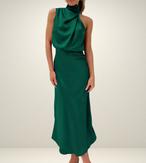 Zarina High Neck Sleeveless Maxi Dress OverStacked Zarina High Neck Sleeveless Maxi Dress OverStacked