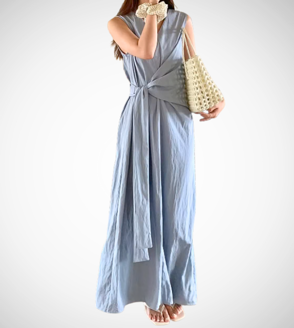 wrap around dresses Lyra V-neck Pleated Slimming Wrap Around Dress – OverStacked