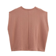 loungewear matching outfit rust pink gray grey green zara style streetstyle side pockets cute knit wear cotton polyester elastic gartered pants short sleeves everyday fashion style uniqlo mango shein classic wear women's clothing online shopping 