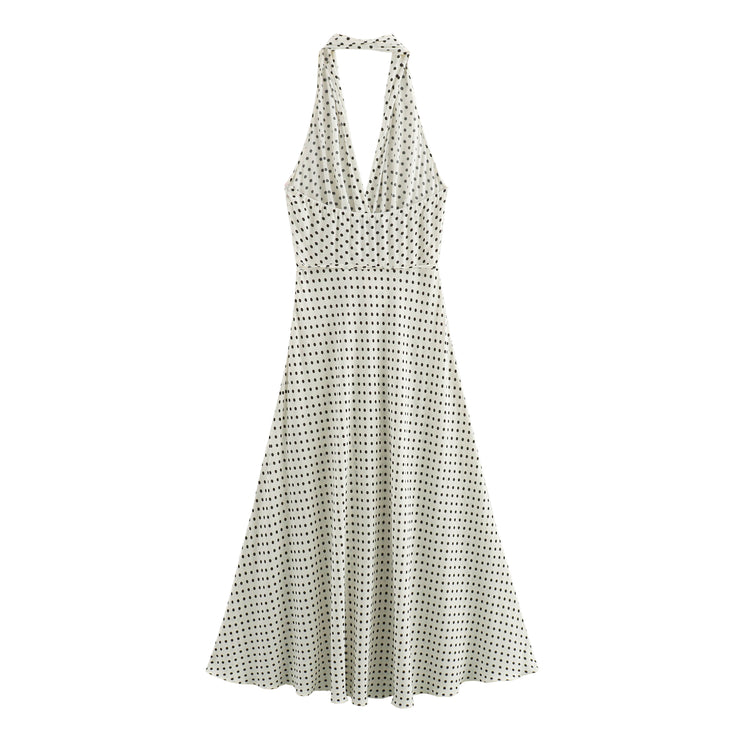 Jasmine Halter Neck Polka-Dot Dress OverStacked Jasmine Halter Neck Polka-Dot Dress OverStacked