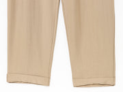 khaki women wearing a jumpsuit with side pockets uniqlo zara mango style online shopping sleeveless cargo utility wear cuff sleeves short belted waist gartered button down polo shirt everyday casual style classic wear ootd outfit must have trending 