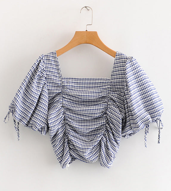 Puff Sleeve Top Korean Crop Top Outfit Style Clothing