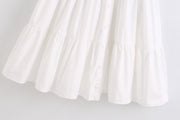women's clothing korean dresses baby doll dress black white knee length short sleeves dress button down