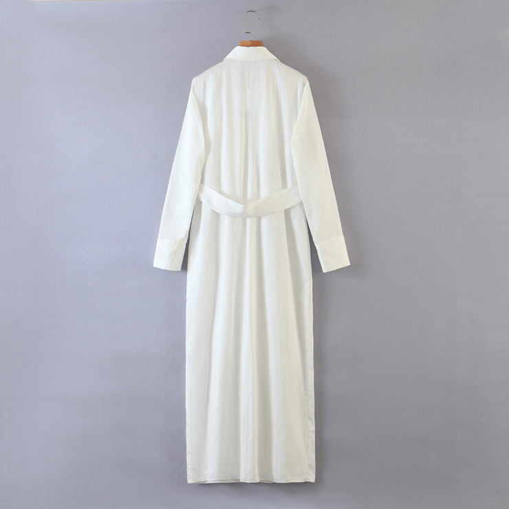 white dress cargo basic button down polo shirt dress long sleeves long dress maxi zara outfit like women's clothing